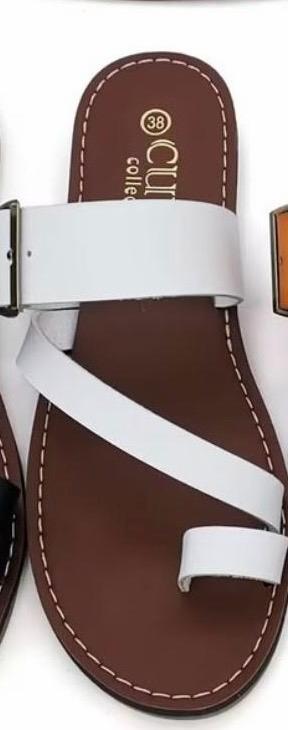 Brown Thong Sandal with Straps - CUVX Collection