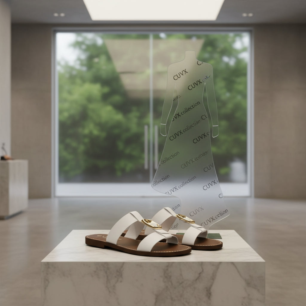 Double-Strap Slide Sandal - CUVX Collection