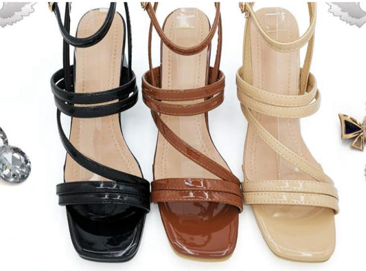 Block Heel Strappy Sandals