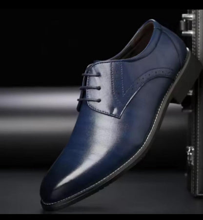 Men's Leather Brogue Lace-Up Shoe